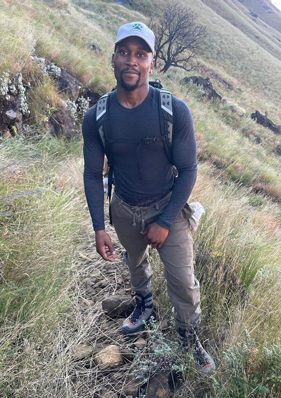 Troy preparing to climb Mount Kilimanjaro