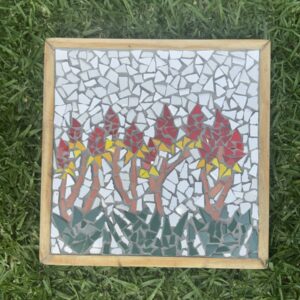 Handmade Mosaic Artwork Featuring Cape Aloes